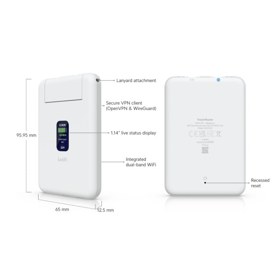 Router Travel UniFi Ubiquiti portabil, UTR